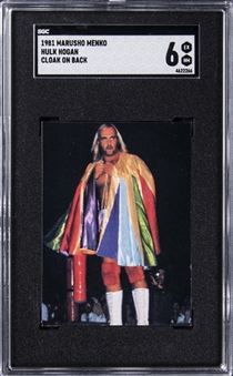 1982 Marusho Hulk Hogan Rookie Card Rookie - SGC EX-NM 6